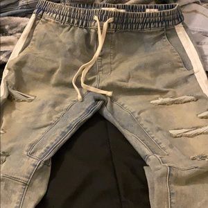 Pacsun Stripped Jean joggers